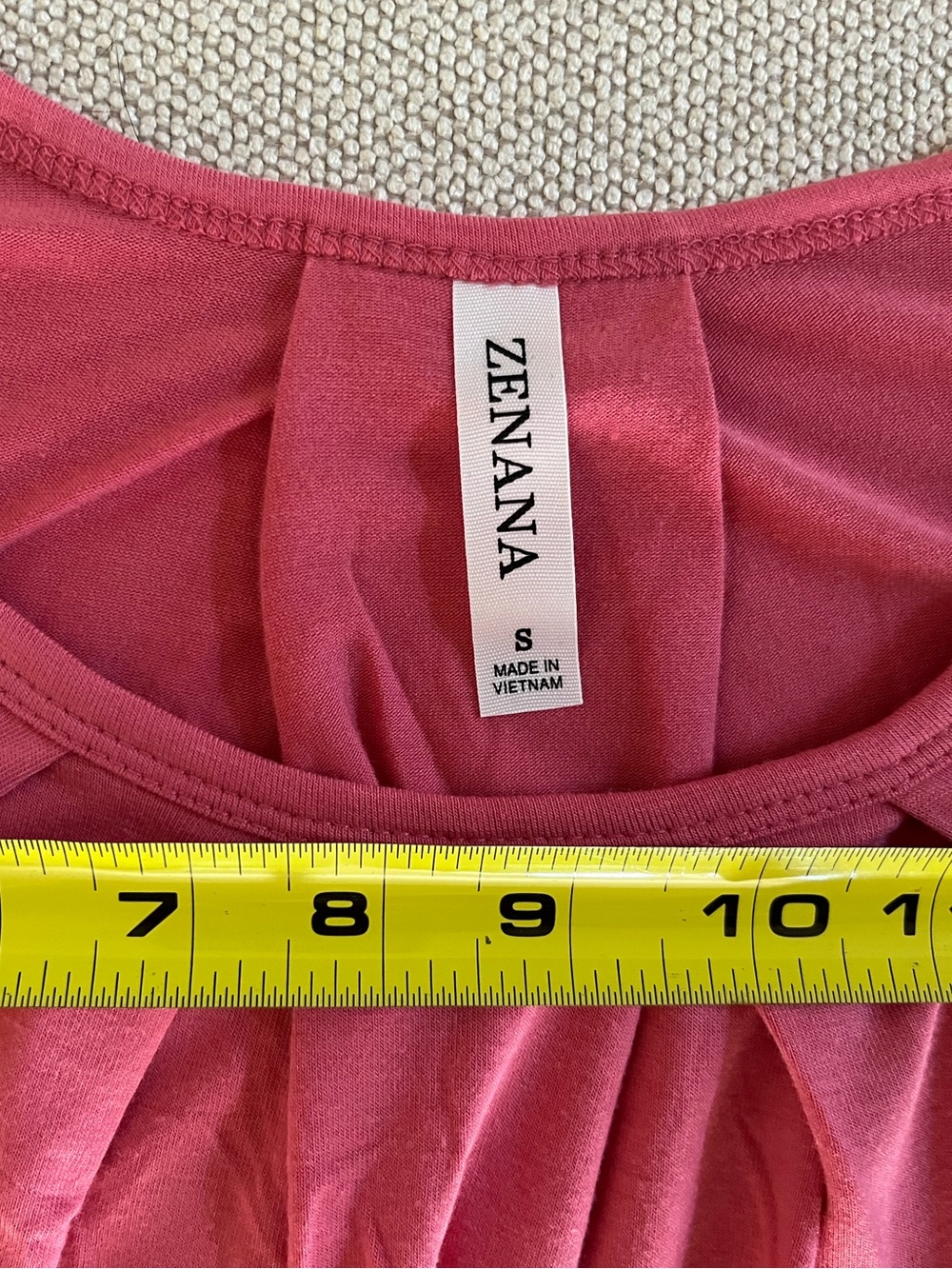 Zenana Womens Rose Pink Adjustable Spaghetti Strap Swing Tank Top Size Small New - Picture 5 of 7